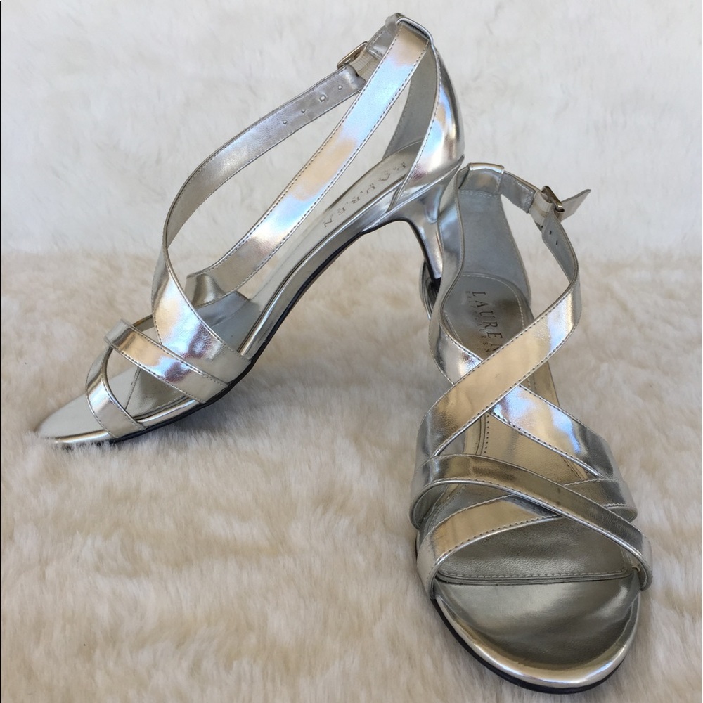 Lauren Ralph Lauren Silver Sandals